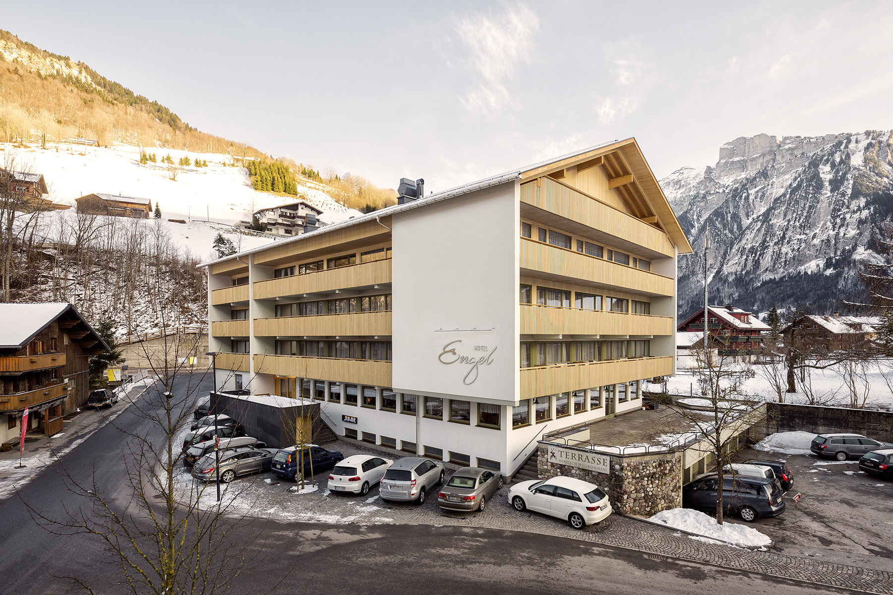 Engel Hotel in Mellau im Winter